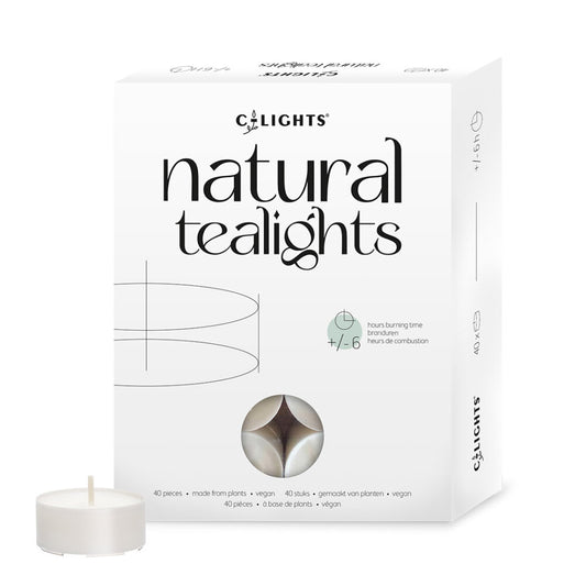 Plantbased theelichtjes - 40 stuks